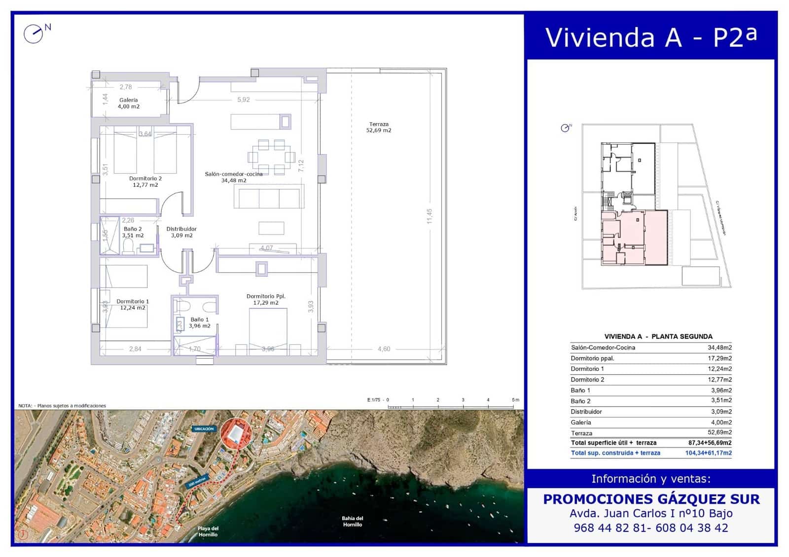 3 bedroom Penthouse for sale in Aguilas with pool garage - € 425,000 (Ref: 9626200)