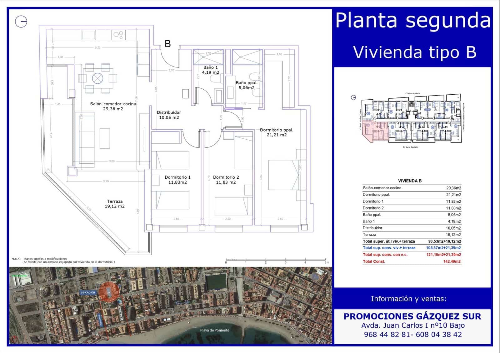 3 soveværelse Lejlighed til salg i Aguilas med swimmingpool garage - € 309.000 (Ref: 9626204)