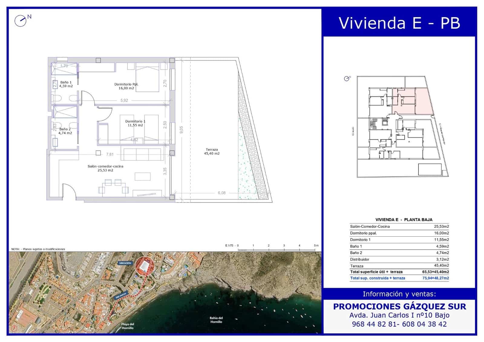 2 makuuhuone Huoneisto myytävänä paikassa Aguilas mukana uima-altaan 
autotalli - 280 000 € (Ref: 9626210)