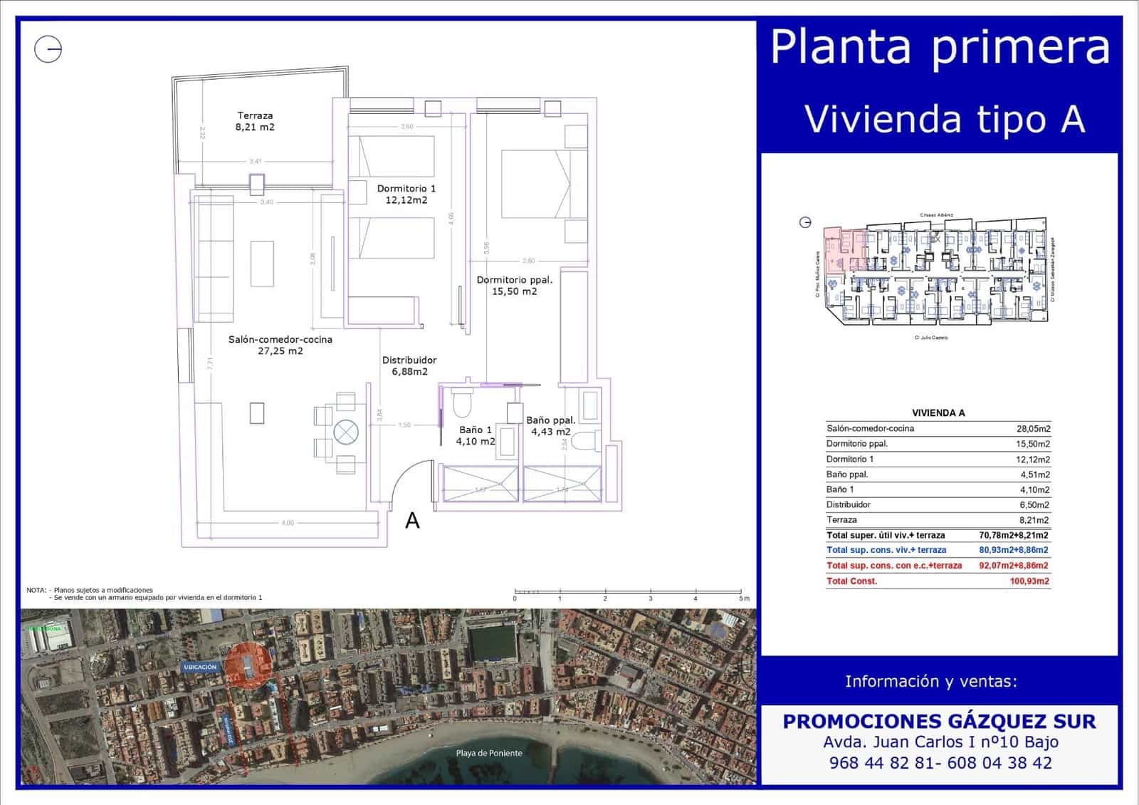 2 soveværelse Lejlighed til salg i Aguilas med swimmingpool garage - € 245.000 (Ref: 9626217)