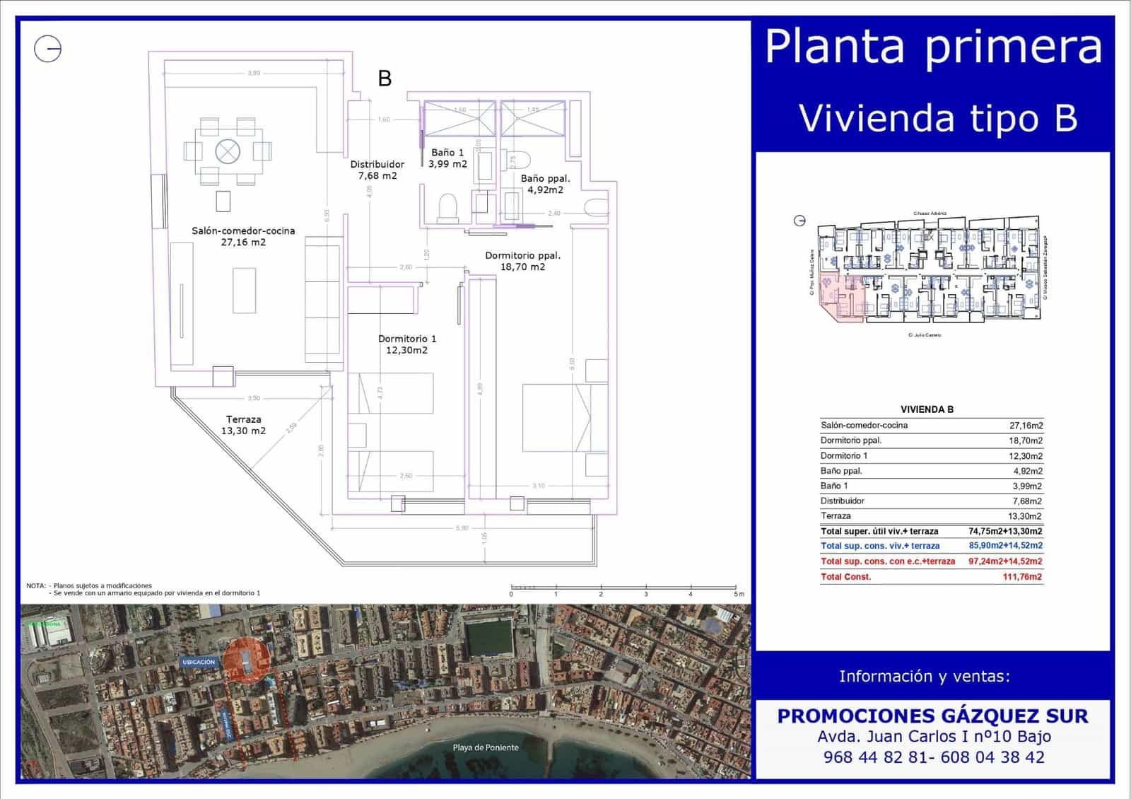 2 soveværelse Lejlighed til salg i Aguilas med swimmingpool garage - € 250.000 (Ref: 9626218)