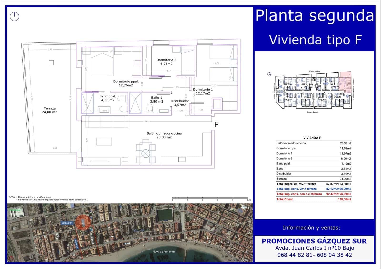 Piso de 3 habitaciones en Aguilas en venta con piscina garaje - 270.000 € (Ref: 9626220)