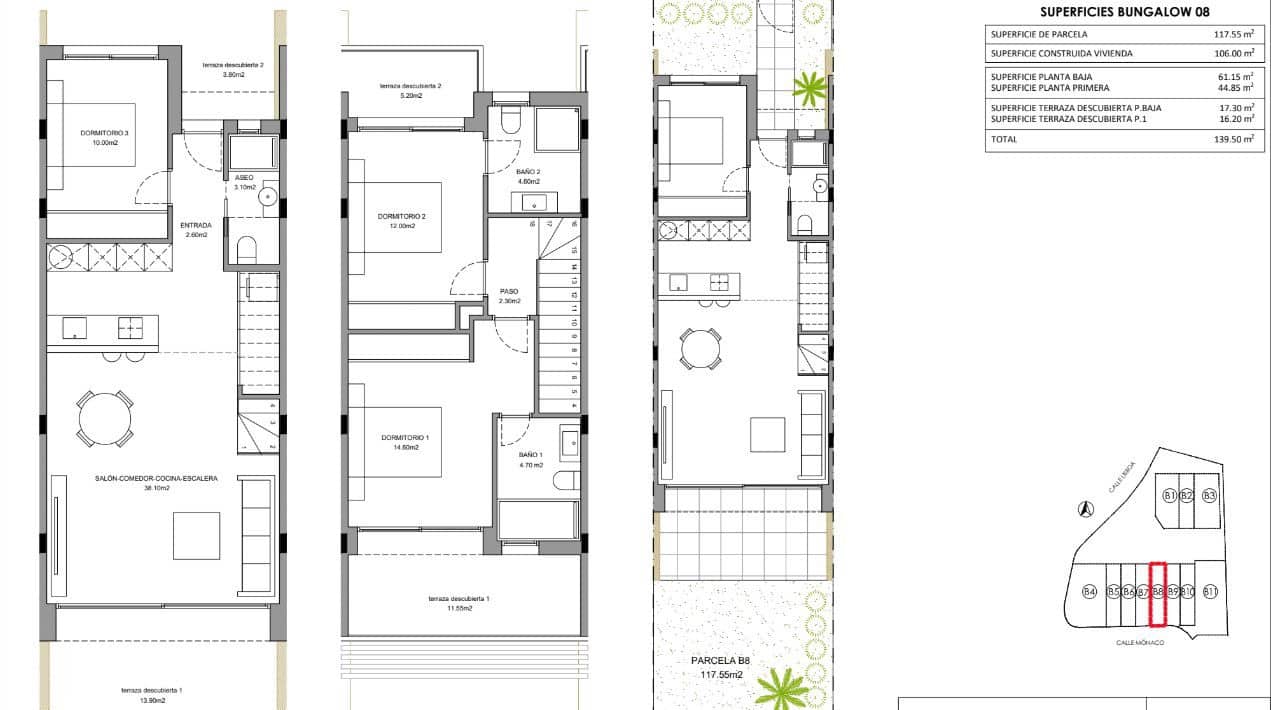 3 slaapkamer Rijtjeshuis te koop in Finestrat met garage - € 535.000 (Ref: 9707691)