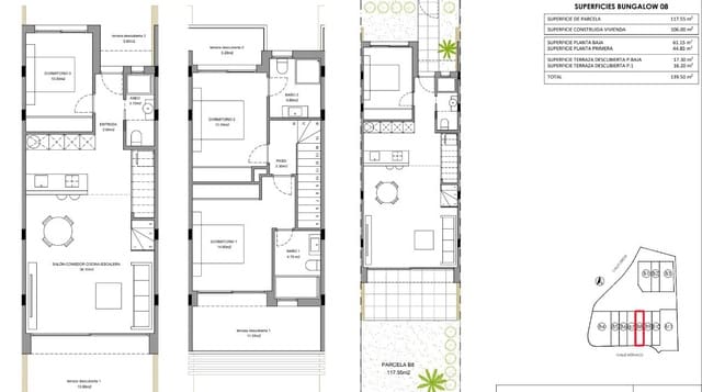 3 slaapkamer Rijtjeshuis te koop in Finestrat met garage - € 535.000 (Ref: 9707691)