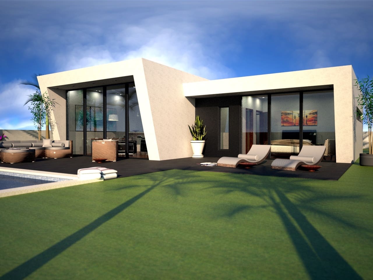 2 sypialnia Willa na sprzedaż w Pinoso z basenem garażem - 284 500 € (Ref: 9804921)