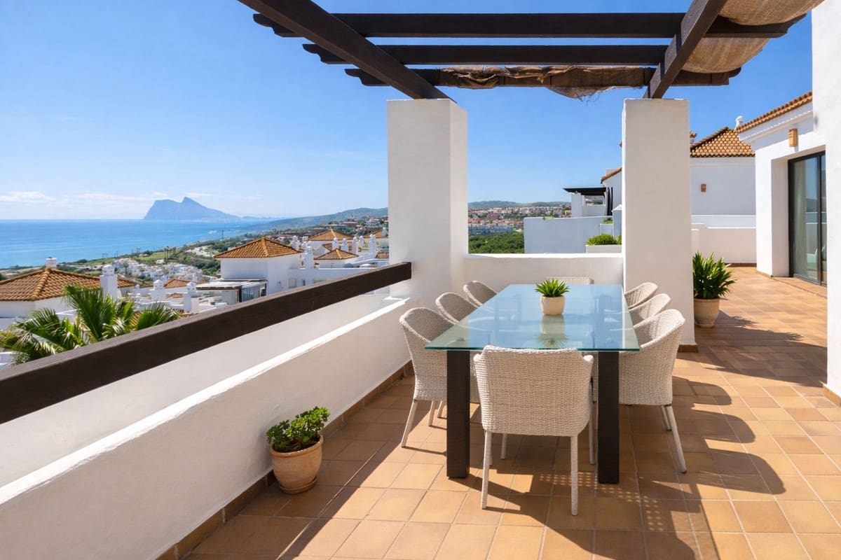3 Zimmer Penthouse zu vermieten in La Alcaidesa mit Pool Garage - 2.300 € (Ref: 10024874)