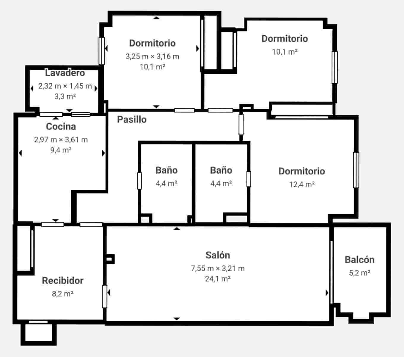 3 sovrum Lägenhet till salu i Granada stad med pool garage - 359 000 € (Ref: 10086237)