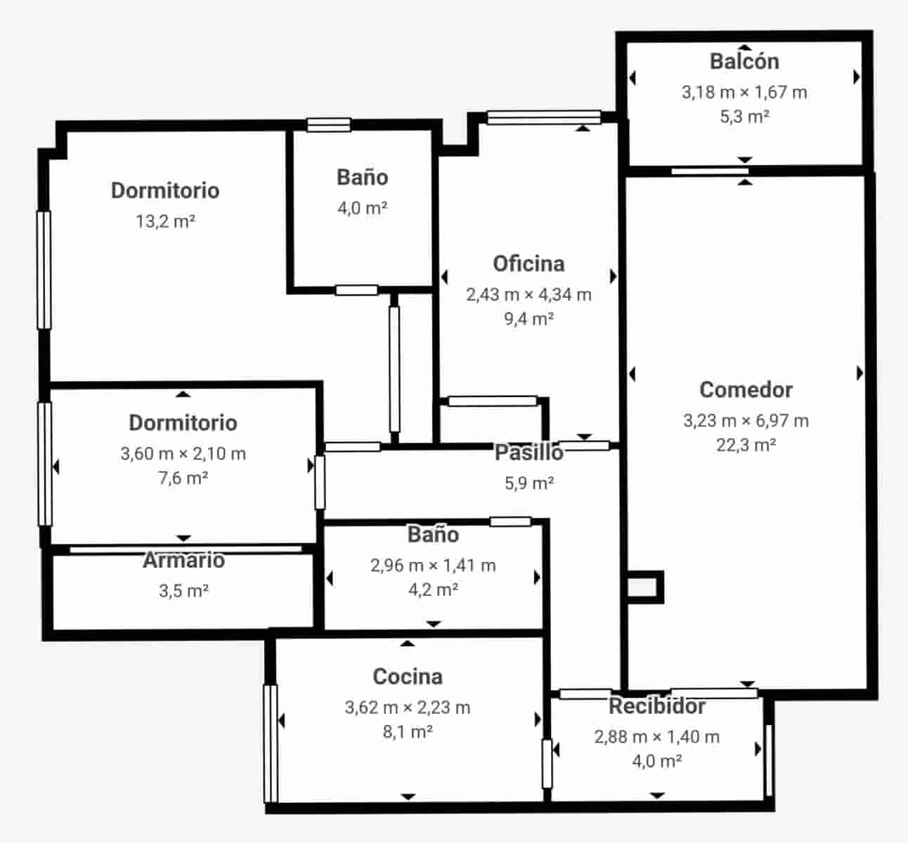 3 quarto Apartamento para venda em Granada cidade com piscina garagem - 498 000 € (Ref: 10098471)