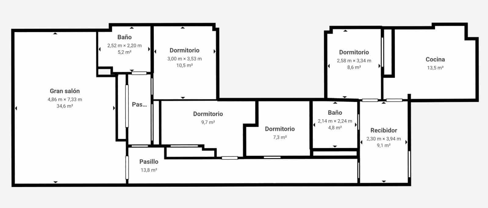 4 makuuhuone Asunto myytävänä paikassa Granada kaupunki - 649 000 € (Ref: 9193821)