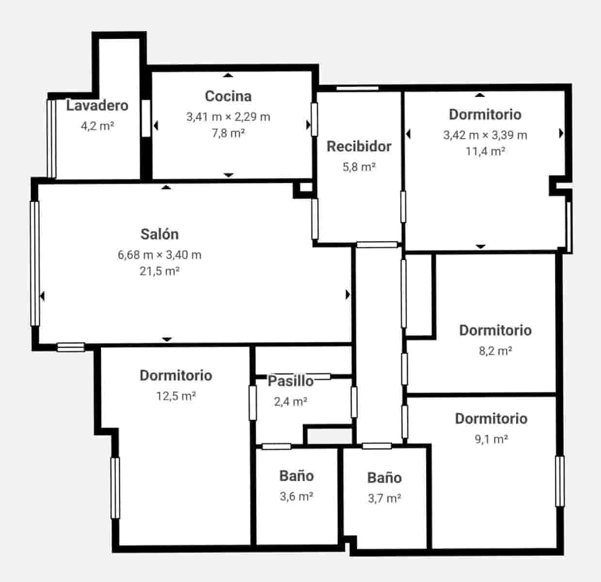 4 chambre Appartement à vendre à Grenade ville avec piscine - 370 000 € (Ref: 9977347)
