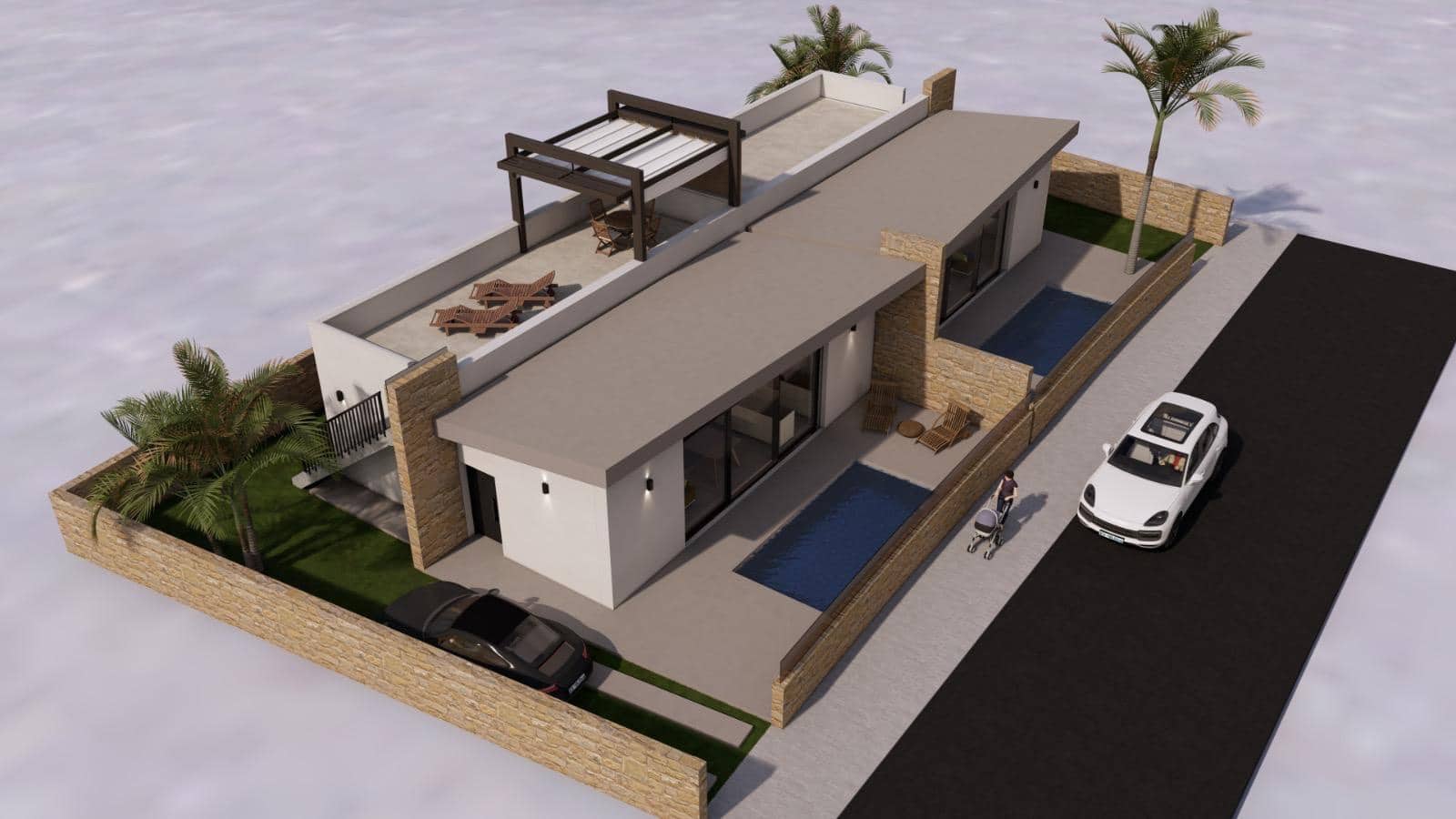 3 Zimmer Doppelhaus zu verkaufen in Roldan mit Pool - 380.000 € (Ref: 10078498)