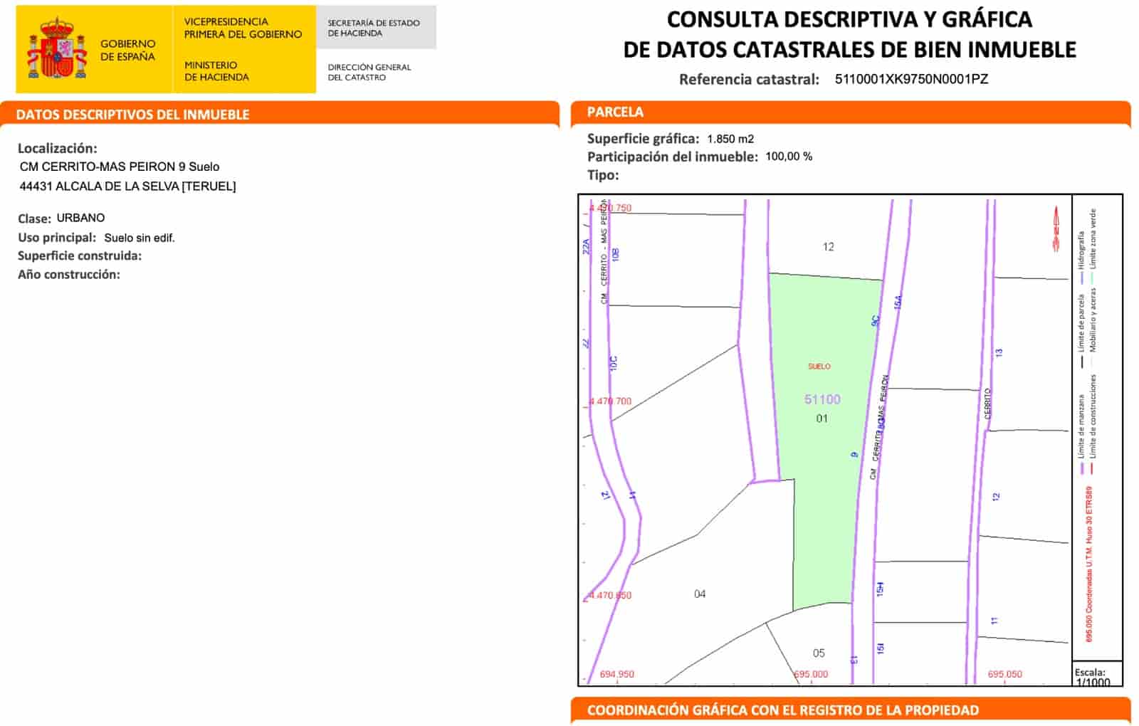 Grunde uden byggetilladelser til salg i Alcala de la Selva - € 250.000 (Ref: 8961019)