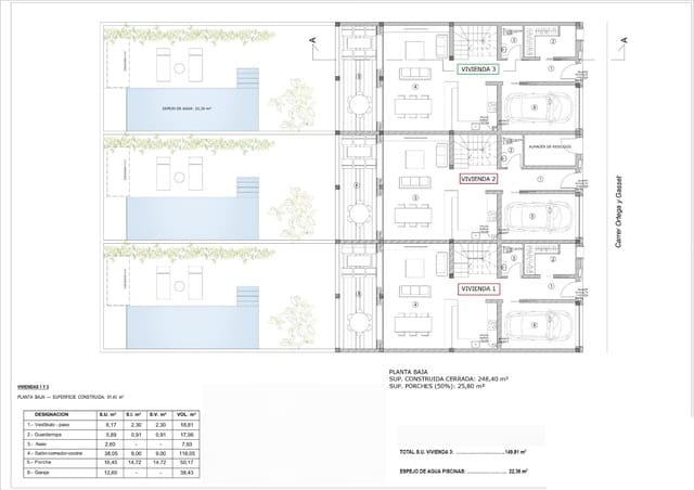 Adosado de 4 habitaciones en Ses Salines en venta con piscina garaje - 795.000 € (Ref: 10004256)