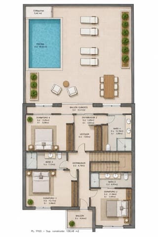 4 quarto Casa em Banda para venda em Ses Salines - 1 550 000 € (Ref: 10044878)