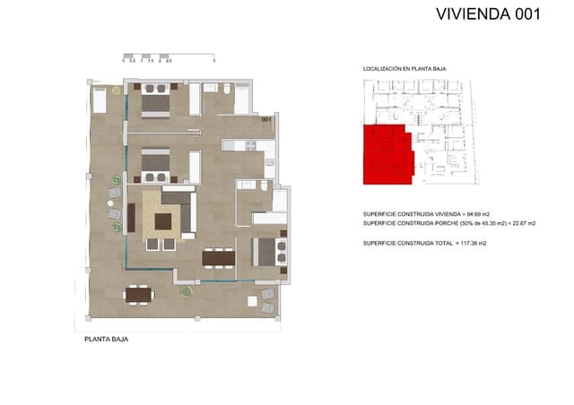 3 soverom Leilighet til salgs i Colonia de Sant Jordi, Ses Salines - € 580 000 (Ref: 8011673)