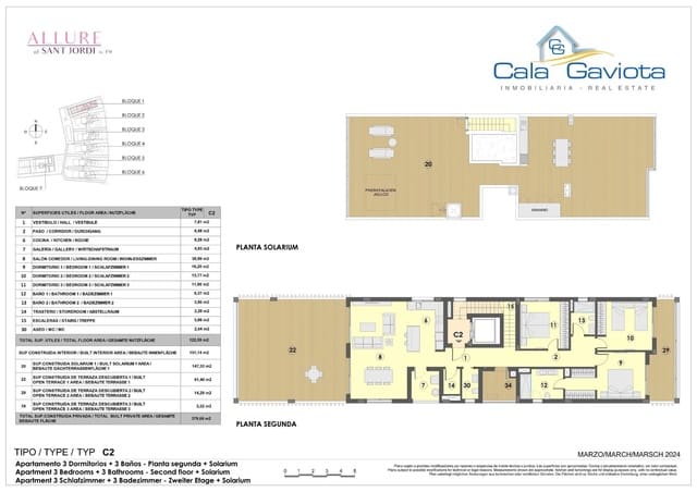 3 chambre Appartement à vendre à Colonia de Sant Jordi, Ses Salines - 970 000 € (Ref: 8466344)