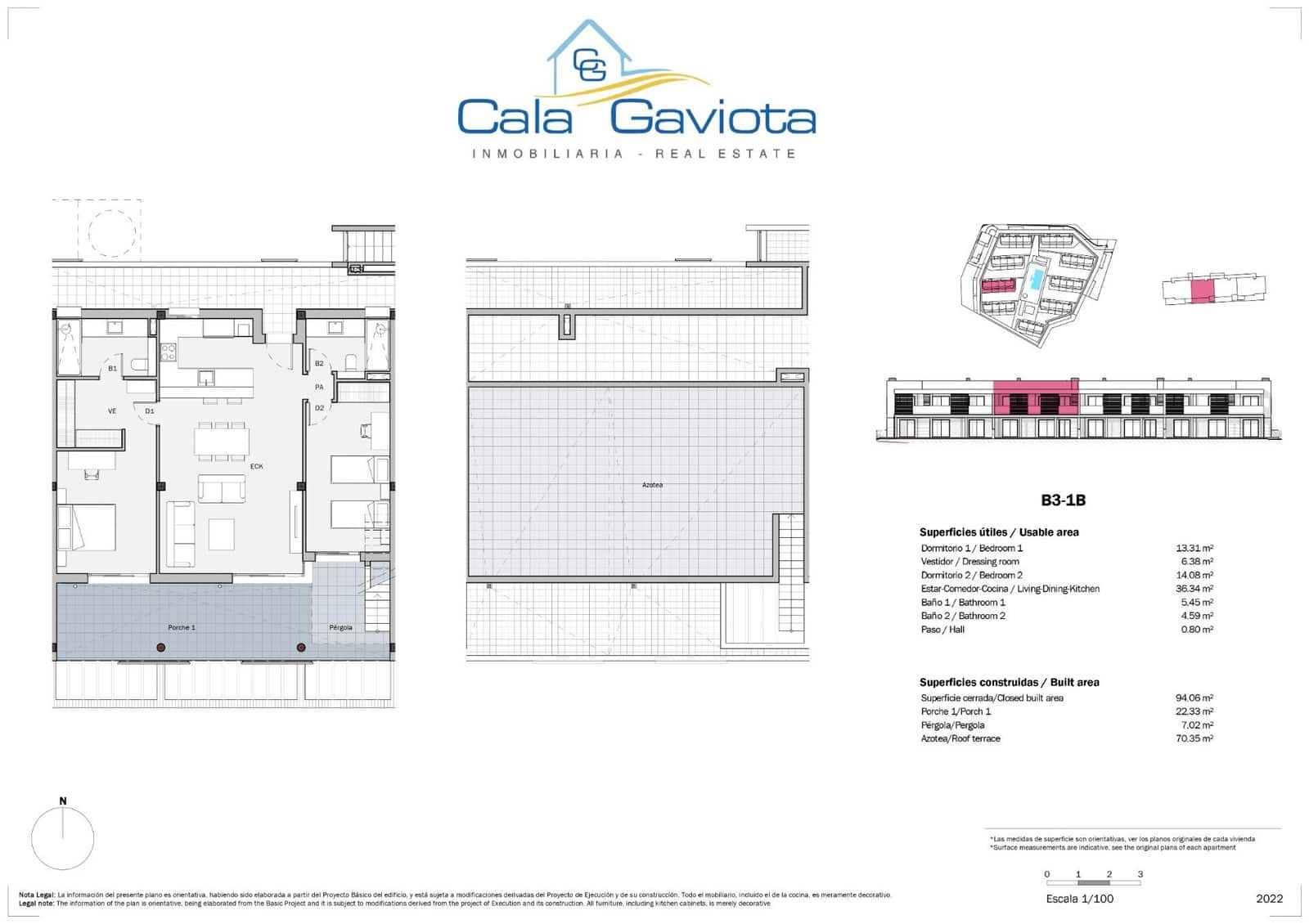 2 soveværelse Penthouse til salg i Sa Rapita / La Rapita med swimmingpool - € 748.000 (Ref: 8706125)