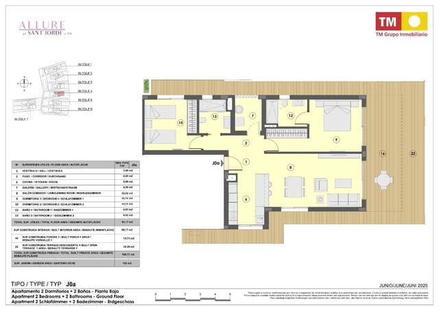 2 makuuhuone Asunto myytävänä paikassa Colonia de Sant Jordi, Ses Salines - 685 000 € (Ref: 9942559)