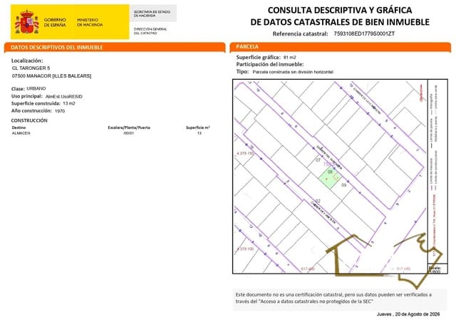 Terreno Non Edificato in vendita in Manacor - 95.000 € (Rif: 10024668)