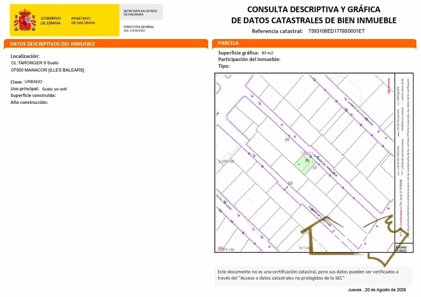 Grunde uden byggetilladelser til salg i Manacor - € 95.000 (Ref: 10024669)