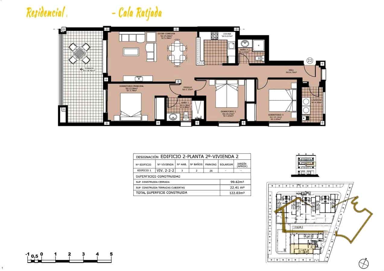 2 soveværelse Lejlighed til salg i Cala Ratjada med swimmingpool garage - € 380.000 (Ref: 8822781)