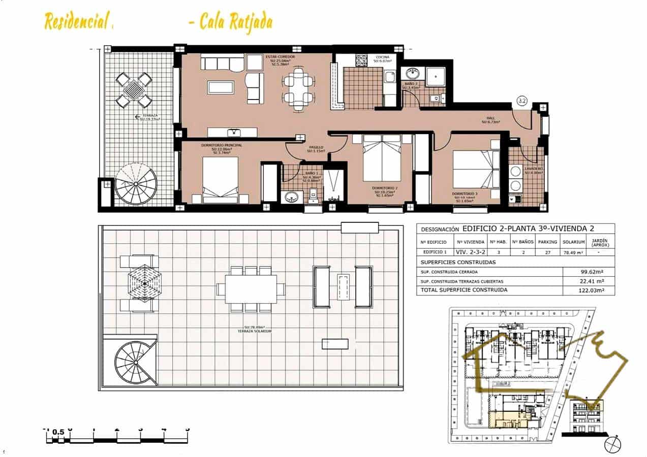 2 soveværelse Lejlighed til salg i Cala Ratjada med swimmingpool garage - € 380.000 (Ref: 8822781)