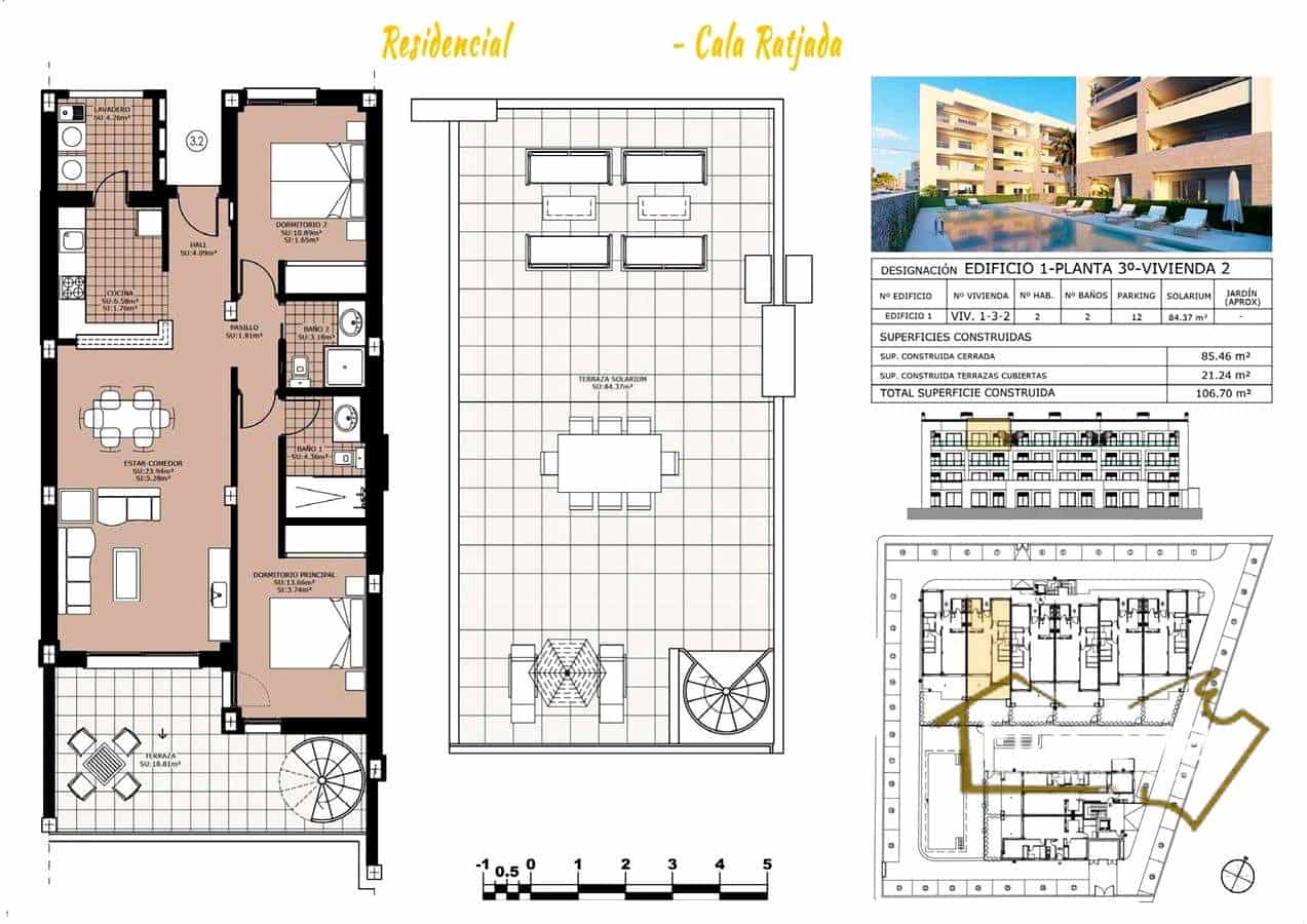 2 soveværelse Lejlighed til salg i Cala Ratjada med swimmingpool garage - € 380.000 (Ref: 8822781)
