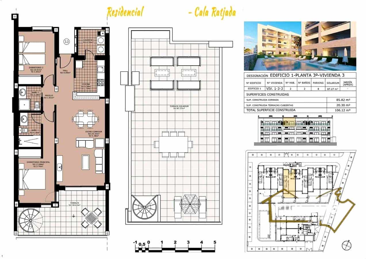 2 soveværelse Lejlighed til salg i Cala Ratjada med swimmingpool garage - € 380.000 (Ref: 8822781)