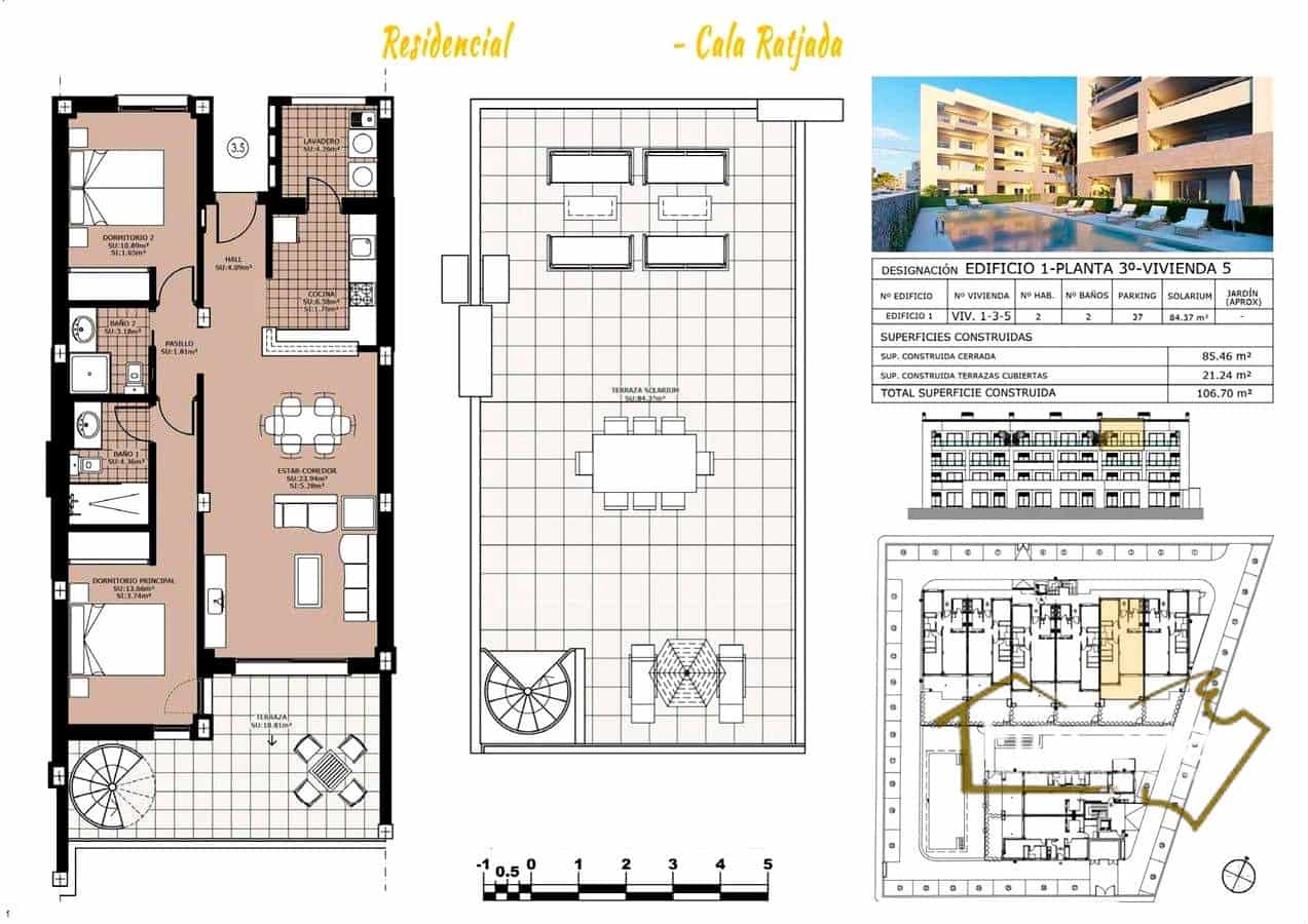 2 soveværelse Lejlighed til salg i Cala Ratjada med swimmingpool garage - € 380.000 (Ref: 8822781)