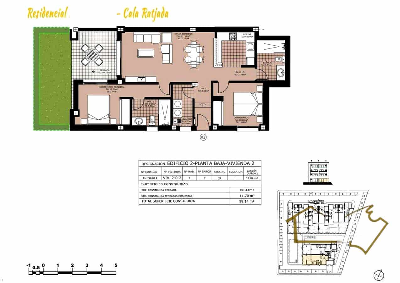 2 soveværelse Lejlighed til salg i Cala Ratjada med swimmingpool garage - € 380.000 (Ref: 8822781)
