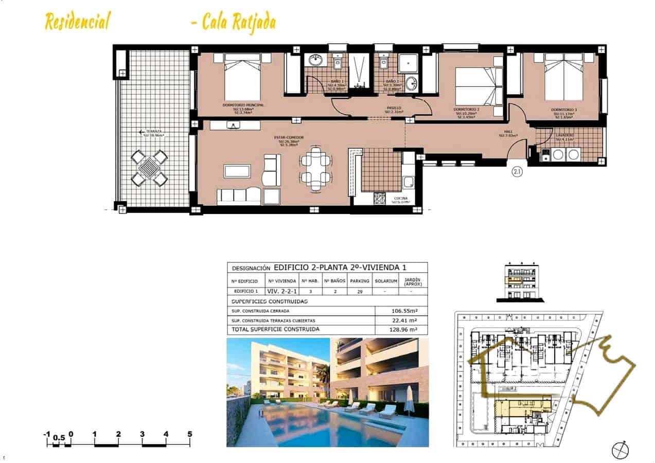 2 soverom Leilighet til salgs i Cala Ratjada med svømmebasseng garasje - € 380 000 (Ref: 8822781)