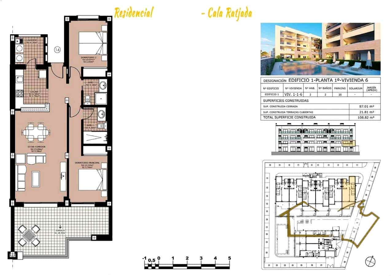 2 soverom Leilighet til salgs i Cala Ratjada med svømmebasseng garasje - € 380 000 (Ref: 8822781)