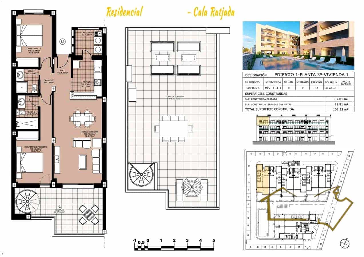 2 soverom Leilighet til salgs i Cala Ratjada med svømmebasseng garasje - € 380 000 (Ref: 8822781)
