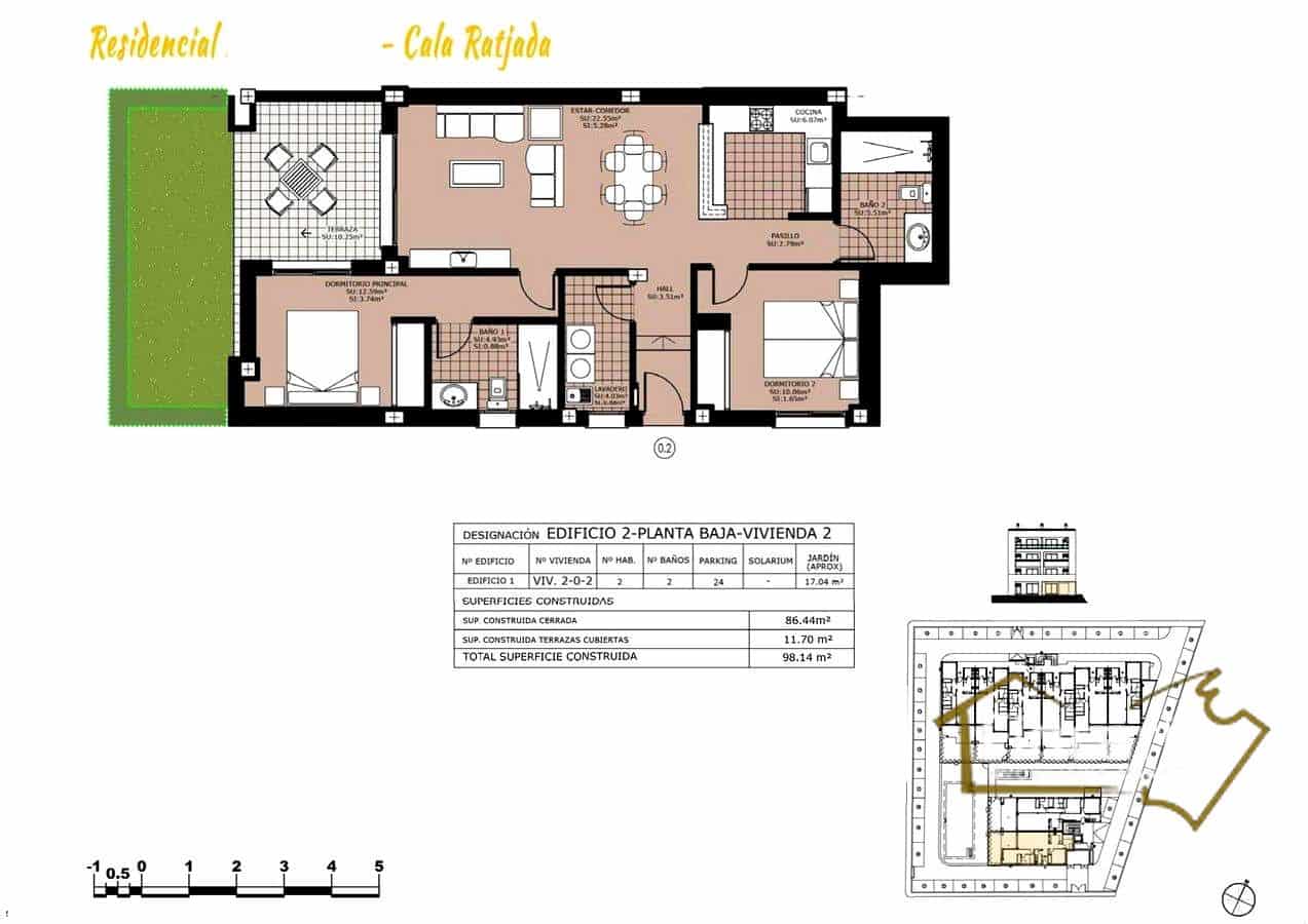 2 soverom Leilighet til salgs i Cala Ratjada med svømmebasseng garasje - € 380 000 (Ref: 8822781)