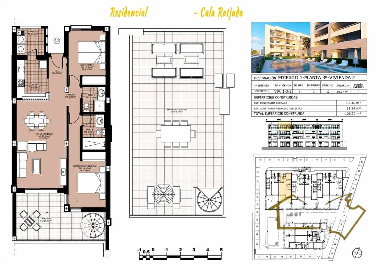 2 soverom Leilighet til salgs i Cala Ratjada med svømmebasseng garasje - € 380 000 (Ref: 8822781)