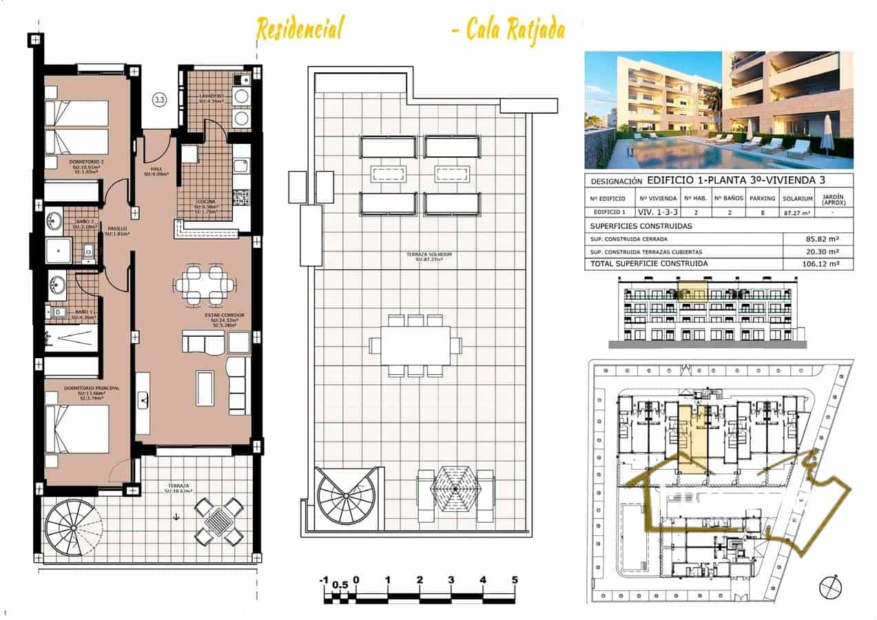2 soverom Leilighet til salgs i Cala Ratjada med svømmebasseng garasje - € 380 000 (Ref: 8822781)