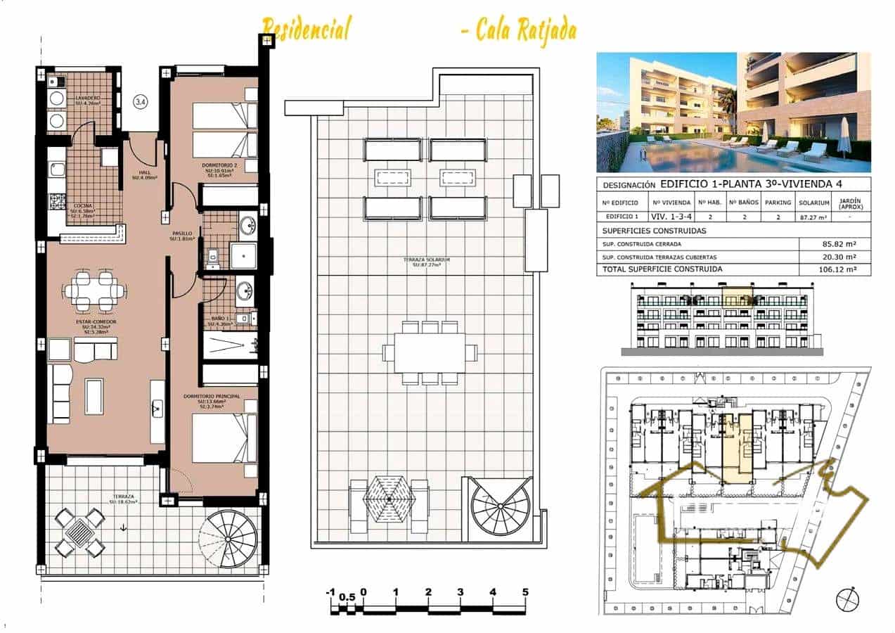 2 soverom Leilighet til salgs i Cala Ratjada med svømmebasseng garasje - € 380 000 (Ref: 8822781)