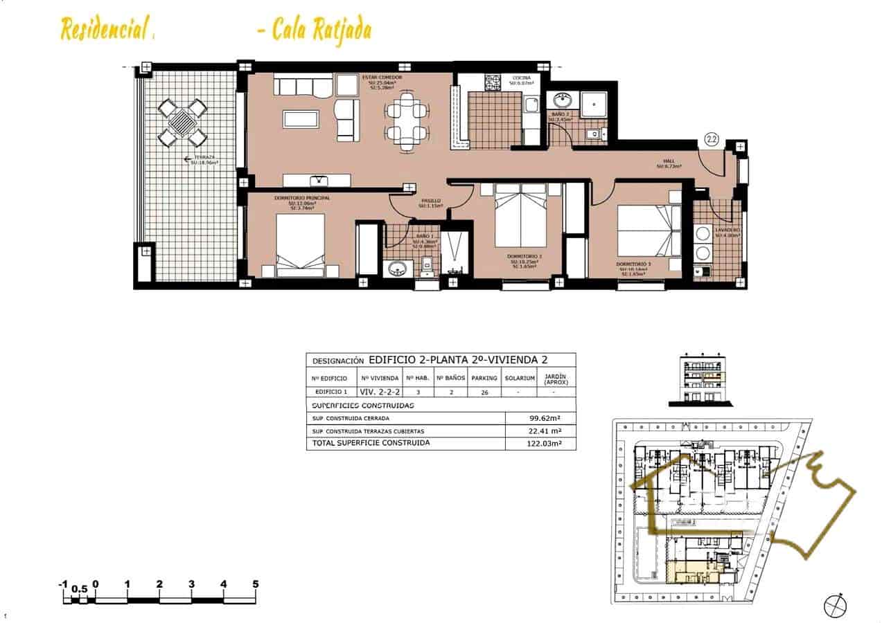 2 soverom Leilighet til salgs i Cala Ratjada med svømmebasseng garasje - € 380 000 (Ref: 8822781)