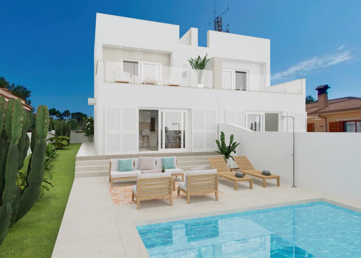 3 slaapkamer Halfvrijstaande villa te huur in Cala Pi met zwembad garage - € 2.500 (Ref: 6769085)