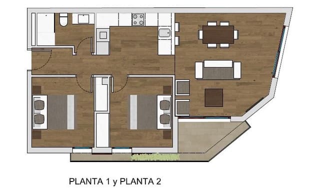2 soverom Leilighet til salgs i Centro, Palma de Mallorca - € 360 000 (Ref: 8851753)