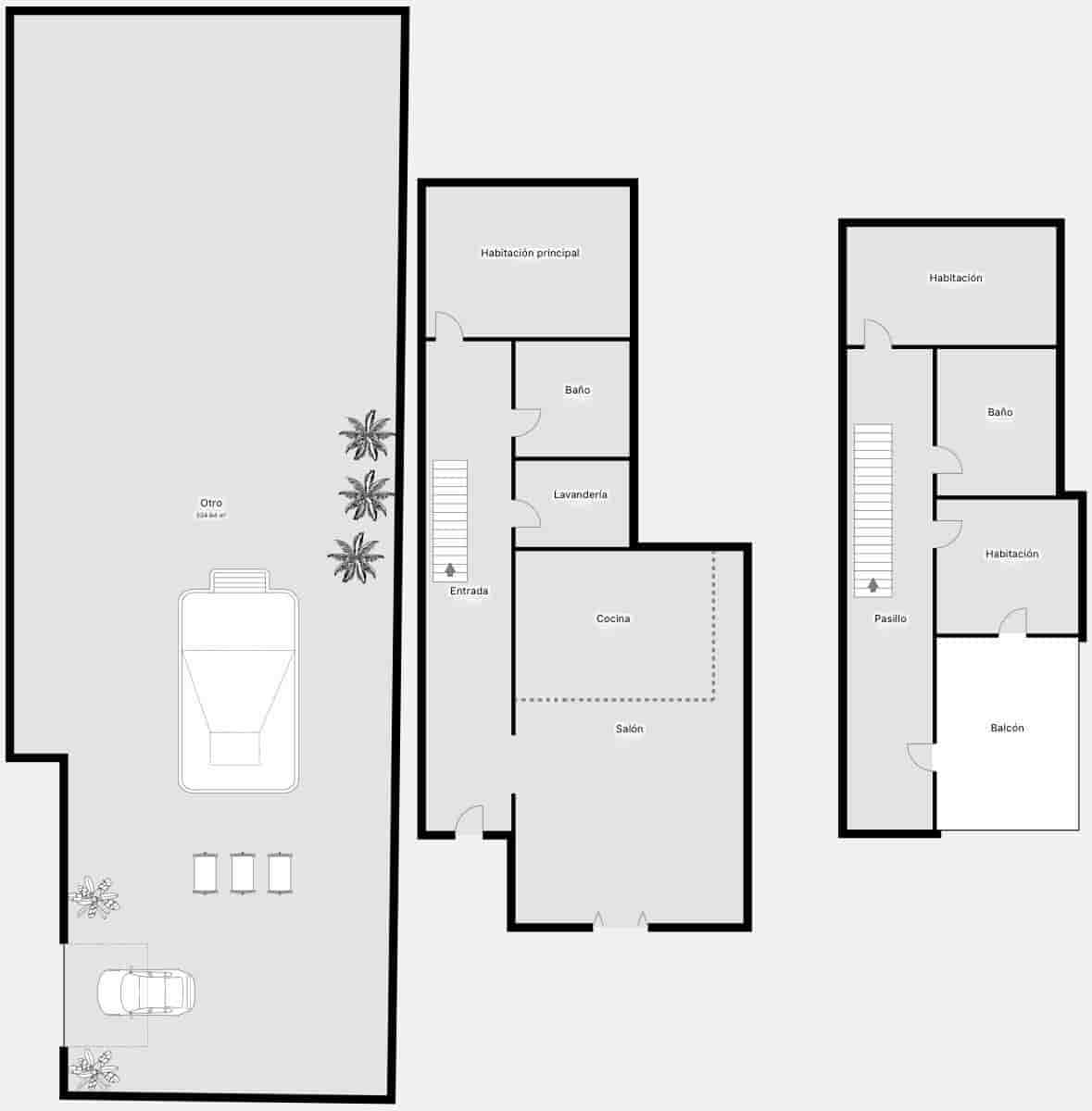 Pareado de 3 habitaciones en Cala Pi en venta - 699.000 € (Ref: 8994089)