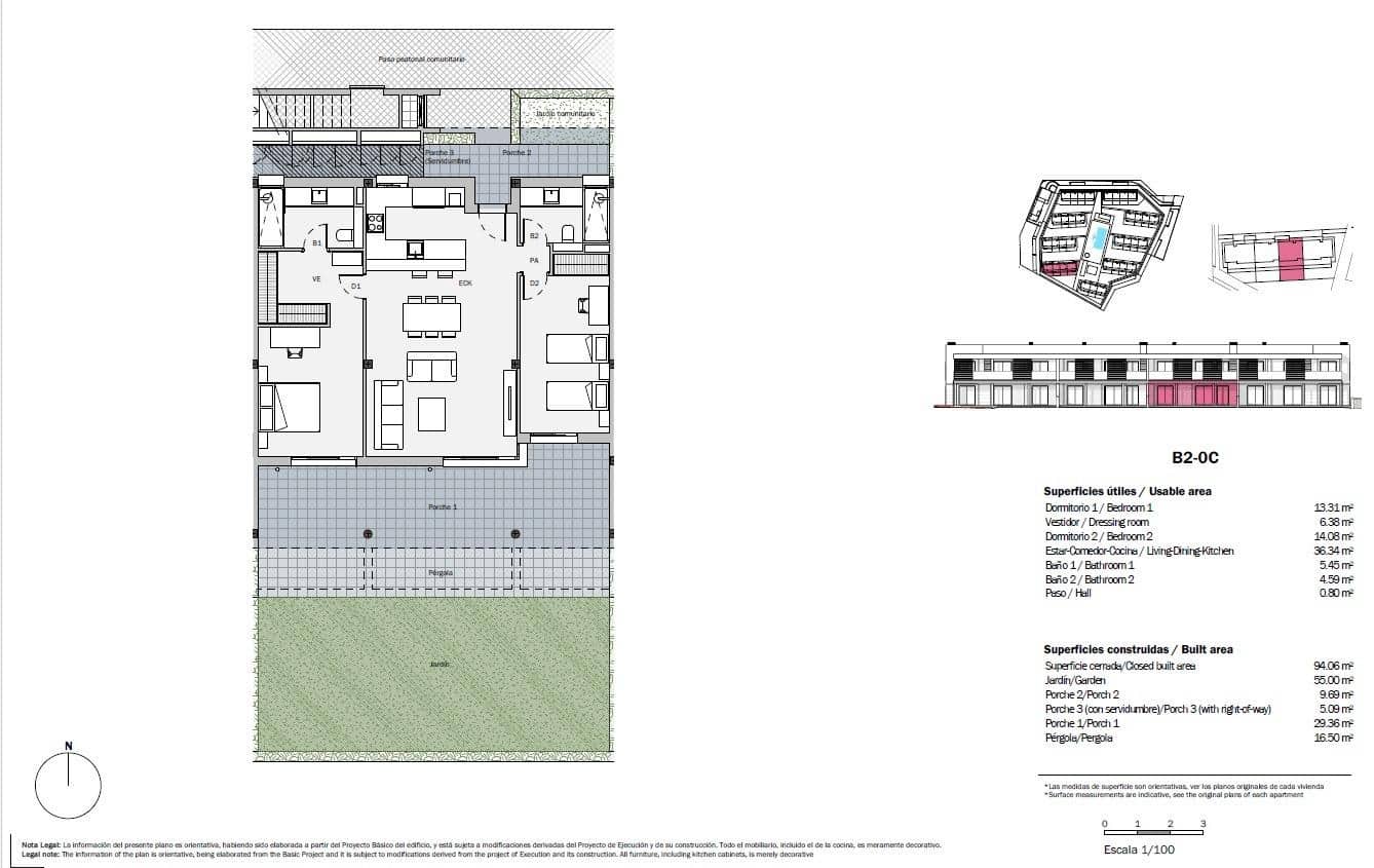 2 bedroom Apartment for sale in Sa Rapita / La Rapita with pool garage - € 729,000 (Ref: 9262533)