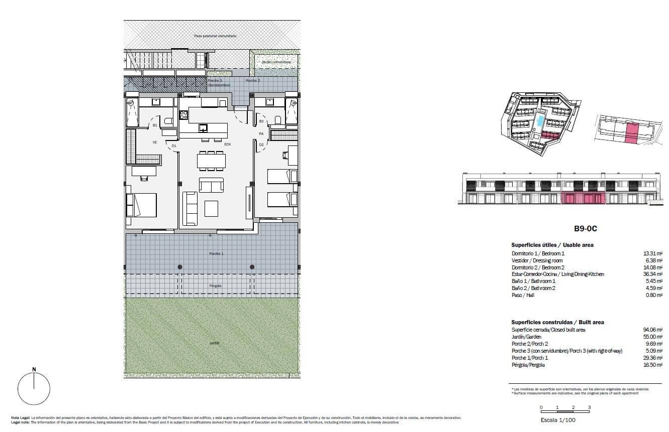 2 bedroom Apartment for sale in Sa Rapita / La Rapita with pool garage - € 729,000 (Ref: 9262533)