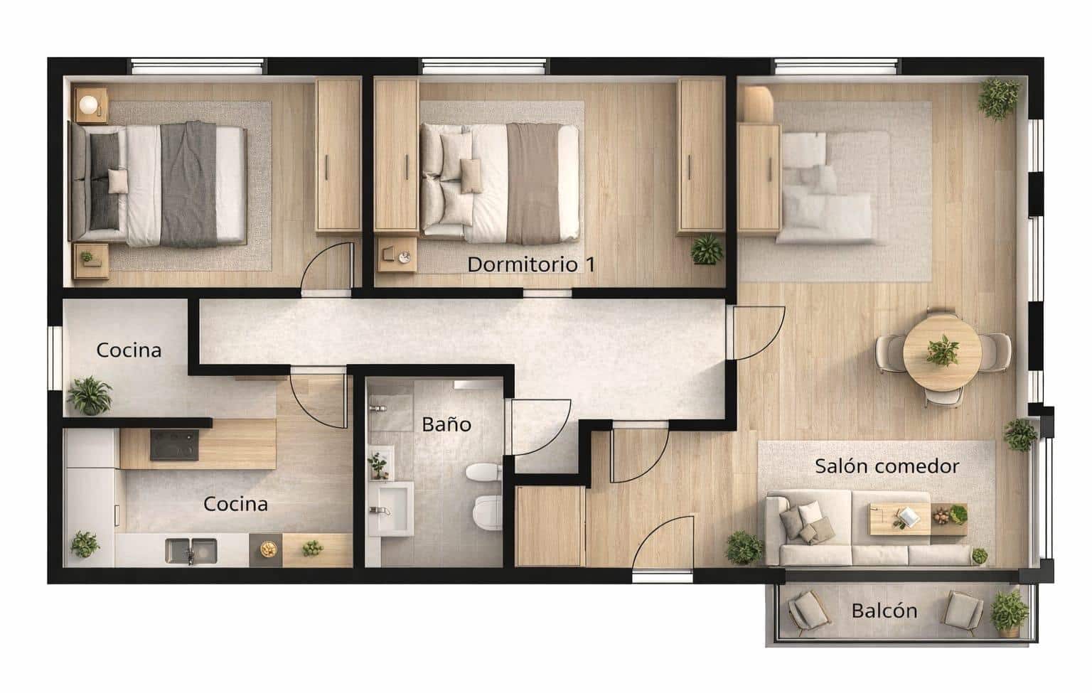 2 bedroom Flat for sale in Palma de Mallorca - € 309,000 (Ref: 9738529)