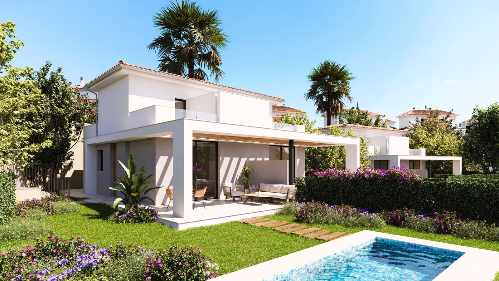 2 makuuhuone Paritalo myytävänä paikassa Portocristo / Port de Manacor mukana uima-altaan 
autotalli - 380 000 € (Ref: 7733302)