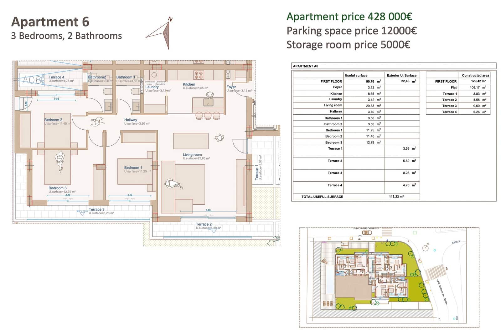 3 quarto Apartamento para venda em Javea / Xabia com piscina - 428 000 € (Ref: 10072689)