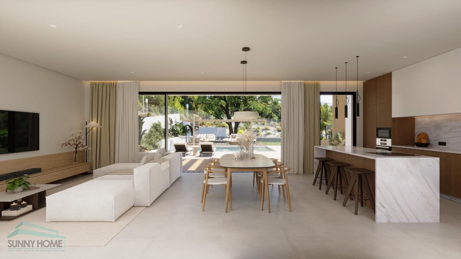 3 quarto Moradia para venda em Finestrat com piscina garagem - 610 000 € (Ref: 9074001)