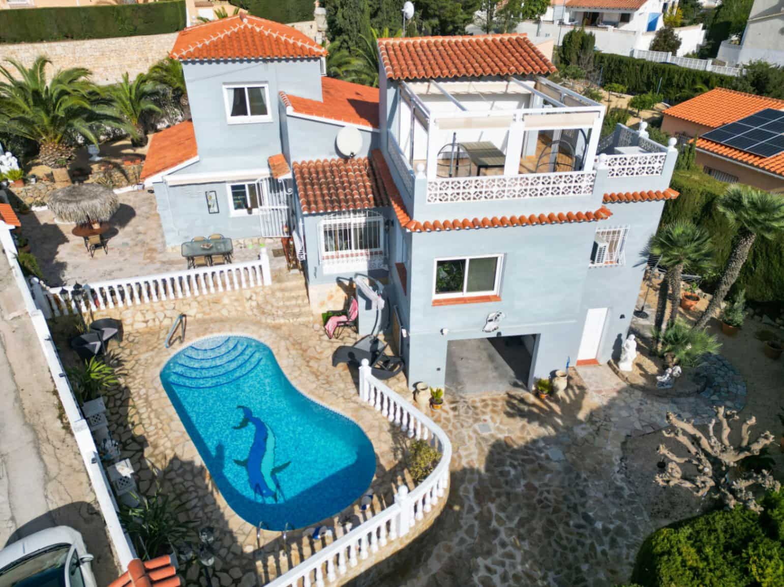 3 sovrum Villa till salu i Calpe / Calp med pool - 540 000 € (Ref: 9628444)