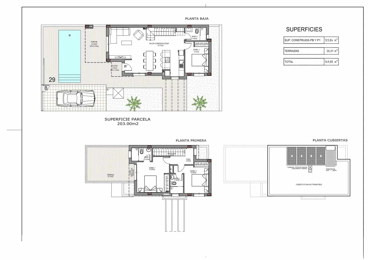 3 sypialnia Willa na sprzedaż w Polop z basenem garażem - 489 000 € (Ref: 9879207)