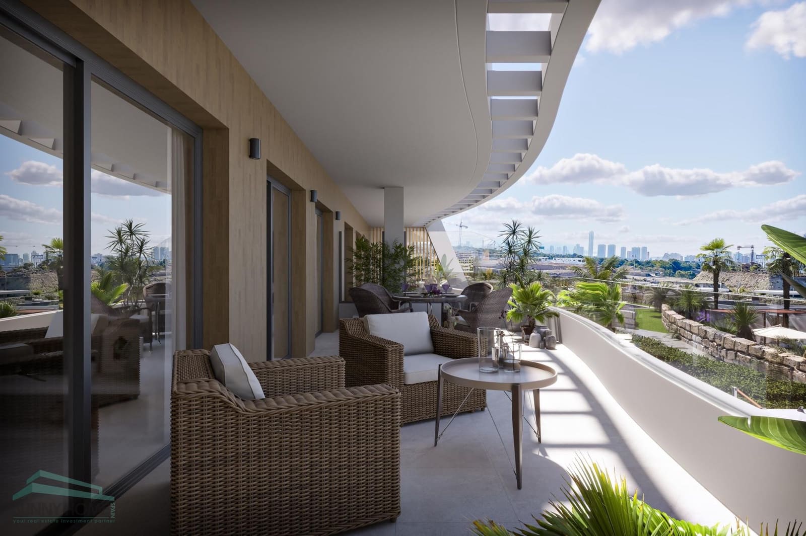 2 bedroom Apartment for sale in Finestrat with pool garage - € 375,000 (Ref: 9879208)